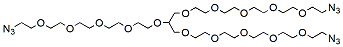 Molecular structure of the compound: 1,2,3-Propanetriyltris(oxy)tris[PEG5-Azide]