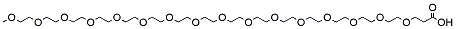 Molecular structure of the compound: m-PEG16-acid
