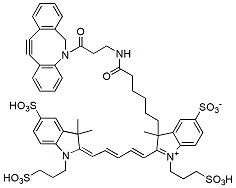 Molecular structure of the compound: BP Fluor 647 DBCO