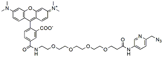 Molecular structure of the compound: TAMRA Picolyl Azide