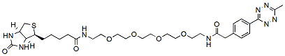 Molecular structure of the compound: Biotin-PEG4-amido-methyltetrazine