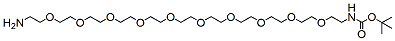 Molecular structure of the compound: t-Boc-N-amido-PEG10-amine
