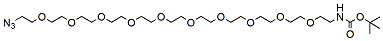 Molecular structure of the compound: t-Boc-N-amido-PEG10-azide
