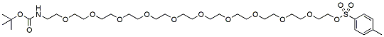 Molecular structure of the compound: t-Boc-N-Amido-PEG11-Tos