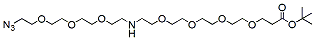 Molecular structure of the compound: N-(Azido-PEG3)-PEG4-t-butyl ester