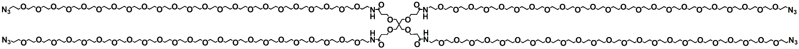Molecular structure of the compound: Tetra-(amido-PEG23-azide)