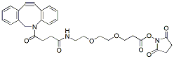 Molecular structure of the compound: DBCO-PEG2-NHS ester