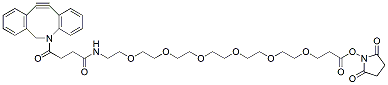 Molecular structure of the compound: DBCO-PEG6-NHS ester