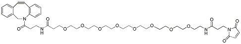 Molecular structure of the compound: DBCO-PEG8-Maleimide