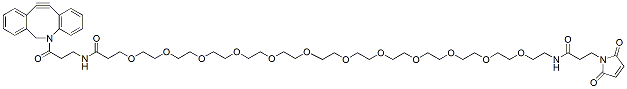 Molecular structure of the compound: DBCO-PEG12-Maleimide