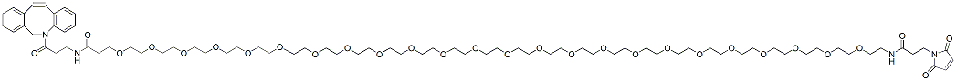 Molecular structure of the compound: DBCO-PEG24-Maleimide