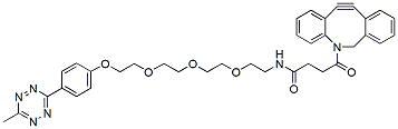 Molecular structure of the compound: Methyltetrazine-PEG3-DBCO