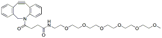Molecular structure of the compound: m-PEG6-DBCO