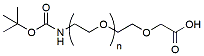 Molecular structure of the compound: t-Boc-N-amido-PEG-CH2COOH, MW 10,000