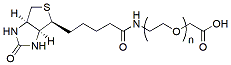 Molecular structure of the compound: Biotin-PEG-CH2CO2H, MW 5,000