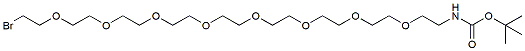 Molecular structure of the compound: N-Boc-PEG8-bromide