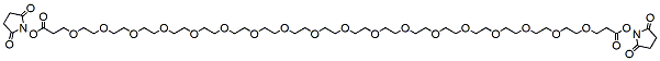 Molecular structure of the compound: Bis-PEG18-NHS ester