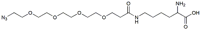 Molecular structure of the compound: N-(Azido-PEG4)-L-Lyisine