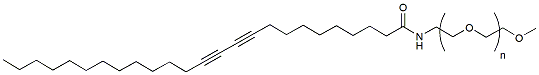 Molecular structure of the compound: Pentacosadiynoic acid-MPEG, MW 1,000