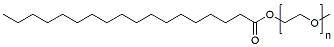 Molecular structure of the compound: Stearic acid-mPEG, MW 5,000
