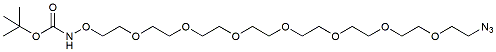 Molecular structure of the compound: t-Boc-Aminooxy-PEG7-azide