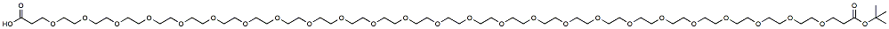 Molecular structure of the compound: Acid-PEG25-t-butyl ester