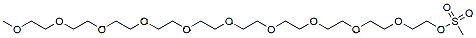 Molecular structure of the compound: m-PEG11-Ms
