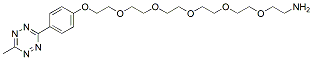 Molecular structure of the compound: Methyltetrazine-PEG5-amine HCl salt
