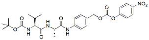 Molecular structure of the compound: Boc-Val-Ala-PAB-PNP