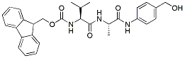 Molecular structure of the compound: Fmoc-Val-Ala-PAB