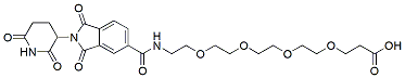 Molecular structure of the compound: Thalidomide-5-(PEG4-acid)