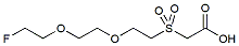 Molecular structure of the compound: F-PEG2-SO2-CH2COOH