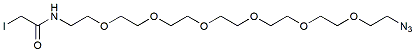Molecular structure of the compound: Iodoacetamido-PEG6-azide