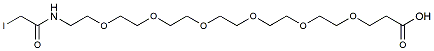 Molecular structure of the compound: Iodoacetamido-PEG6-acid