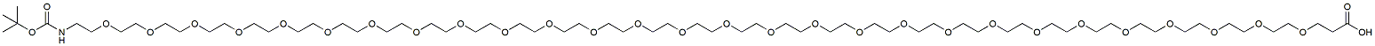 Molecular structure of the compound: t-Boc-N-amido-PEG28-acid