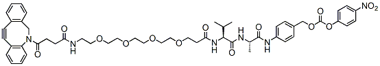 Molecular structure of the compound: DBCO-PEG4-Val-Ala-PAB-PNP