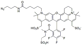 Molecular structure of the compound: BP Fluor 633 Sulfo-Azide