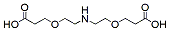 Molecular structure of the compound: NH-bis(PEG1-acid)