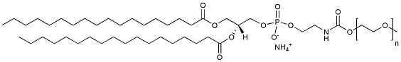 Molecular structure of the compound: m-PEG-DSPE, MW 350