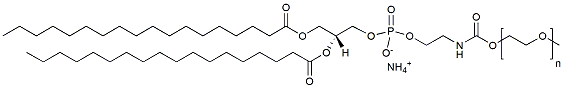 Molecular structure of the compound: m-PEG-DSPE, MW 750