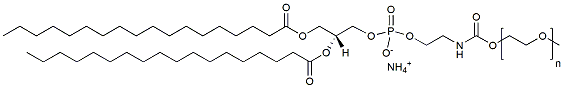Molecular structure of the compound: m-PEG-DSPE, MW 3,000