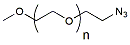 Molecular structure of the compound: m-PEG-Azide, MW 30,000