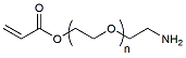 Molecular structure of the compound: Acrylate-PEG-NH2, MW 1,000