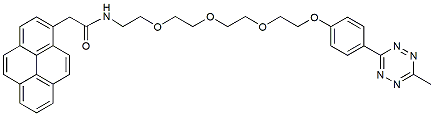 Molecular structure of the compound: Pyrene-PEG3-Methyltetrazine