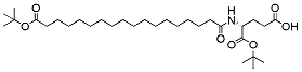 Molecular structure of the compound: t-butyl-C18-D-Glu-OtBu