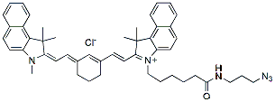 Molecular structure of the compound: Cy7.5 azide