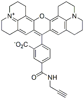 Molecular structure of the compound: ROX alkyne, 5-isomer