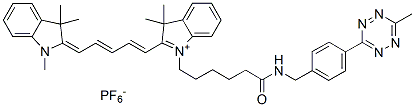 Molecular structure of the compound: Cy5 methyltetrazine