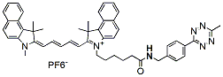 Molecular structure of the compound: Cy5.5 methyltetrazine