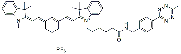 Molecular structure of the compound: Cy7 methyltetrazine